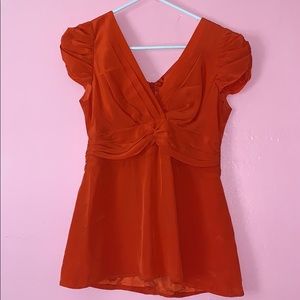 Orange blouse